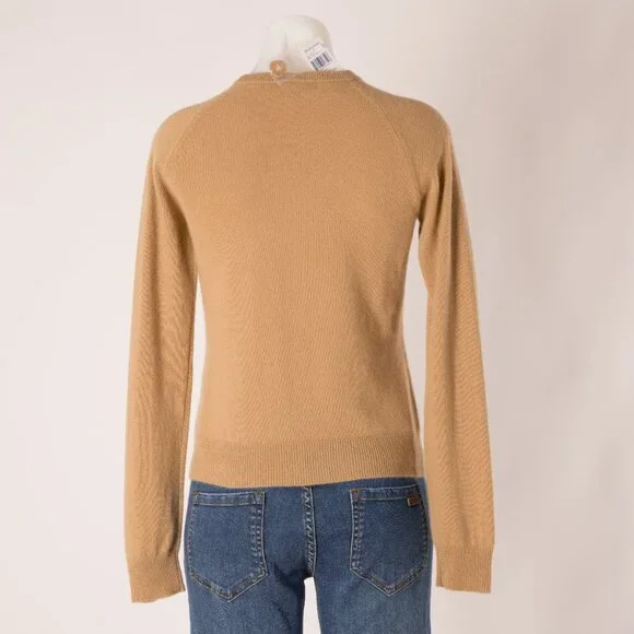 Ralph Lauren Camel Cashmere Crewneck Sweater Size US M - Picture 4 of 5